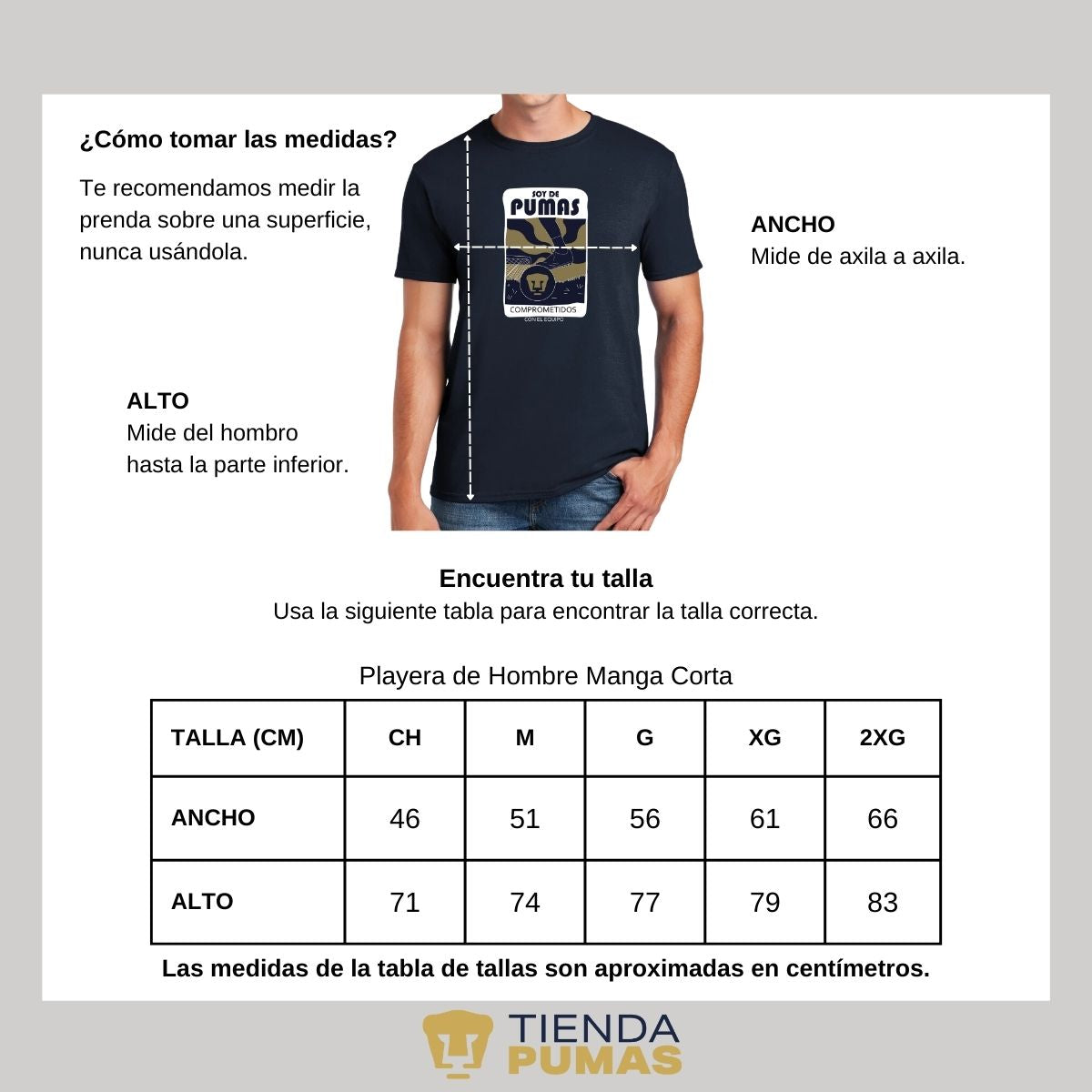 Playera Deportiva Hombre Pumas UNAM Comprometidos