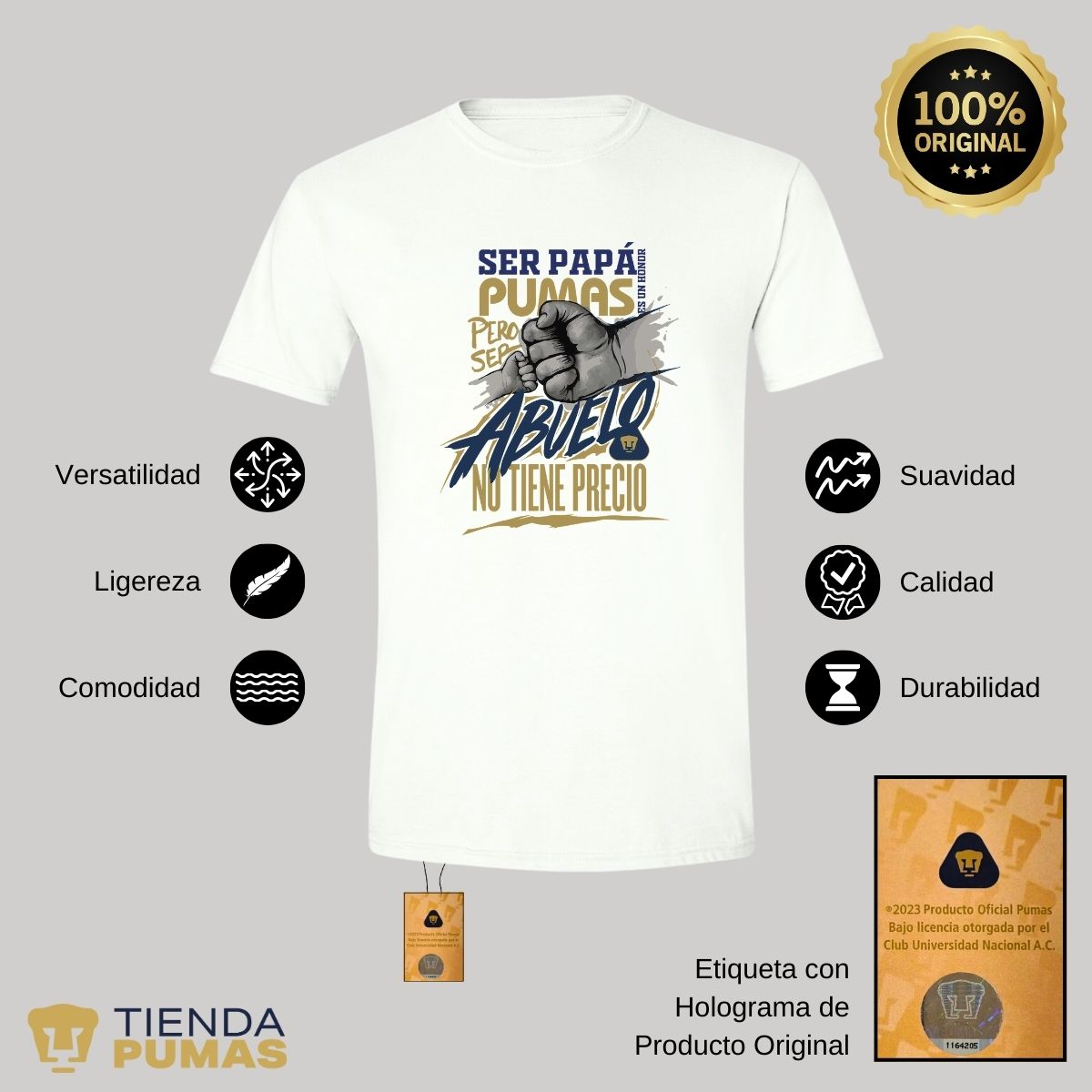 Playera Pumas UNAM Ser abuelo