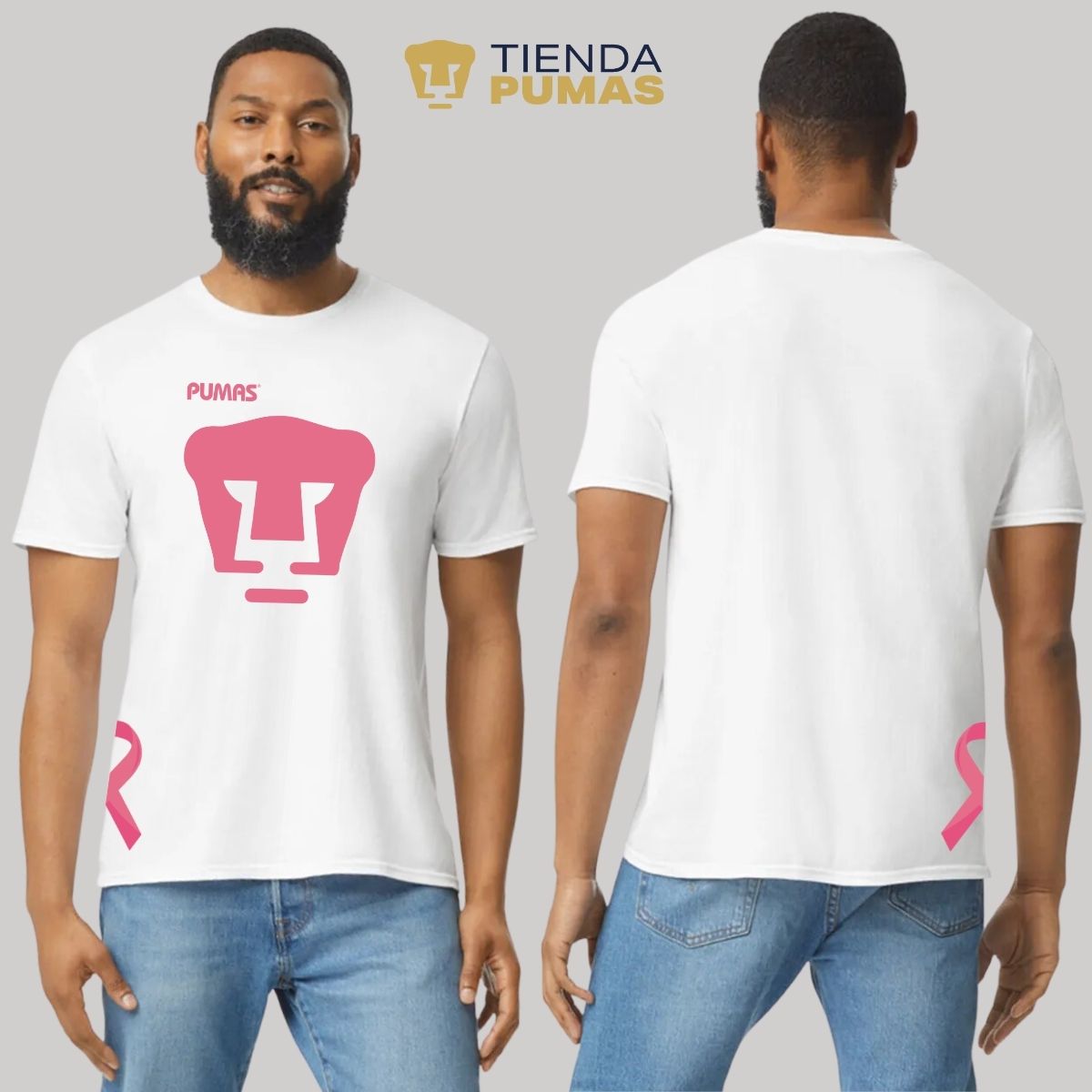 Playera Pumas UNAM Hombre Mes Rosa