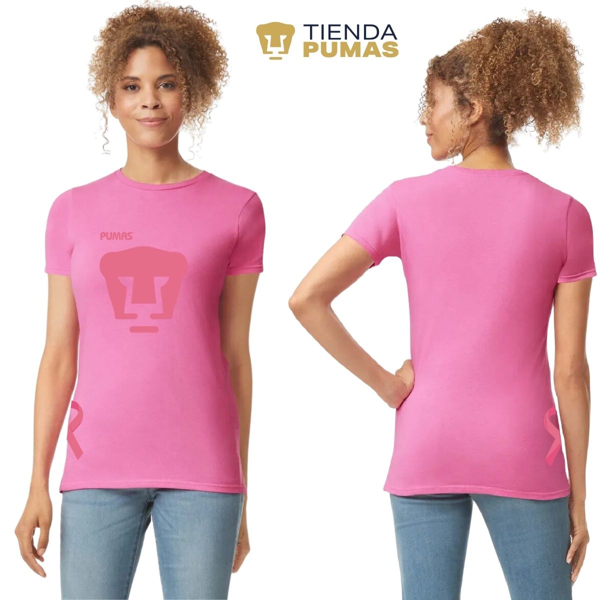 Playera Mujer Pumas UNAM Mes Rosa