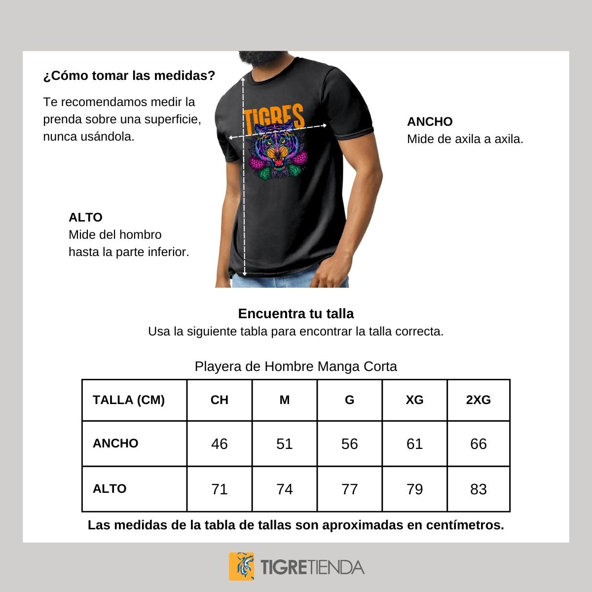 Playera Hombre Tigres UANL Día De Muertos UANL