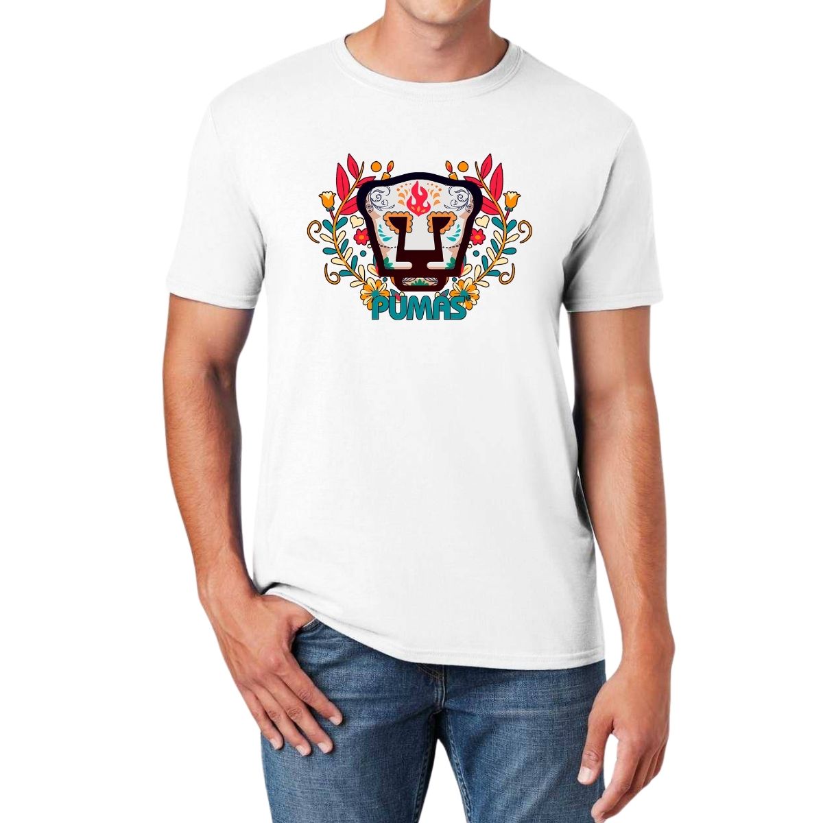 Playera Pumas UNAM Hombre Día De Muertos