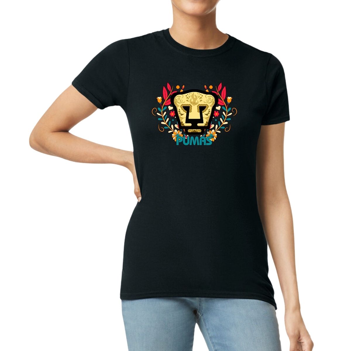 Playera Mujer Pumas UNAM Día de Muertos