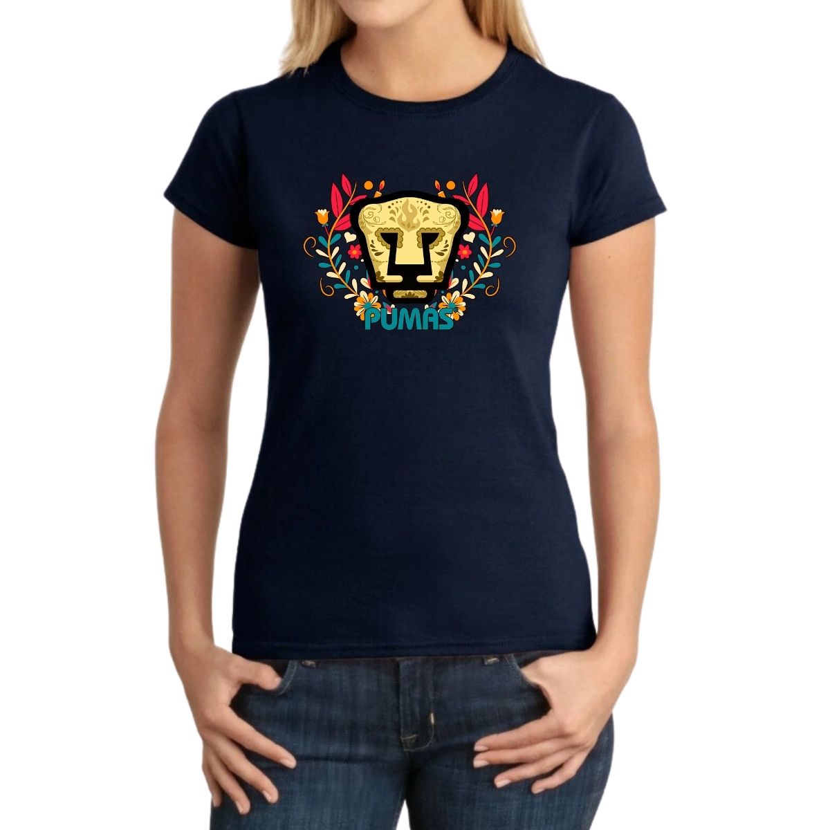 Playera Mujer Pumas UNAM Día de Muertos