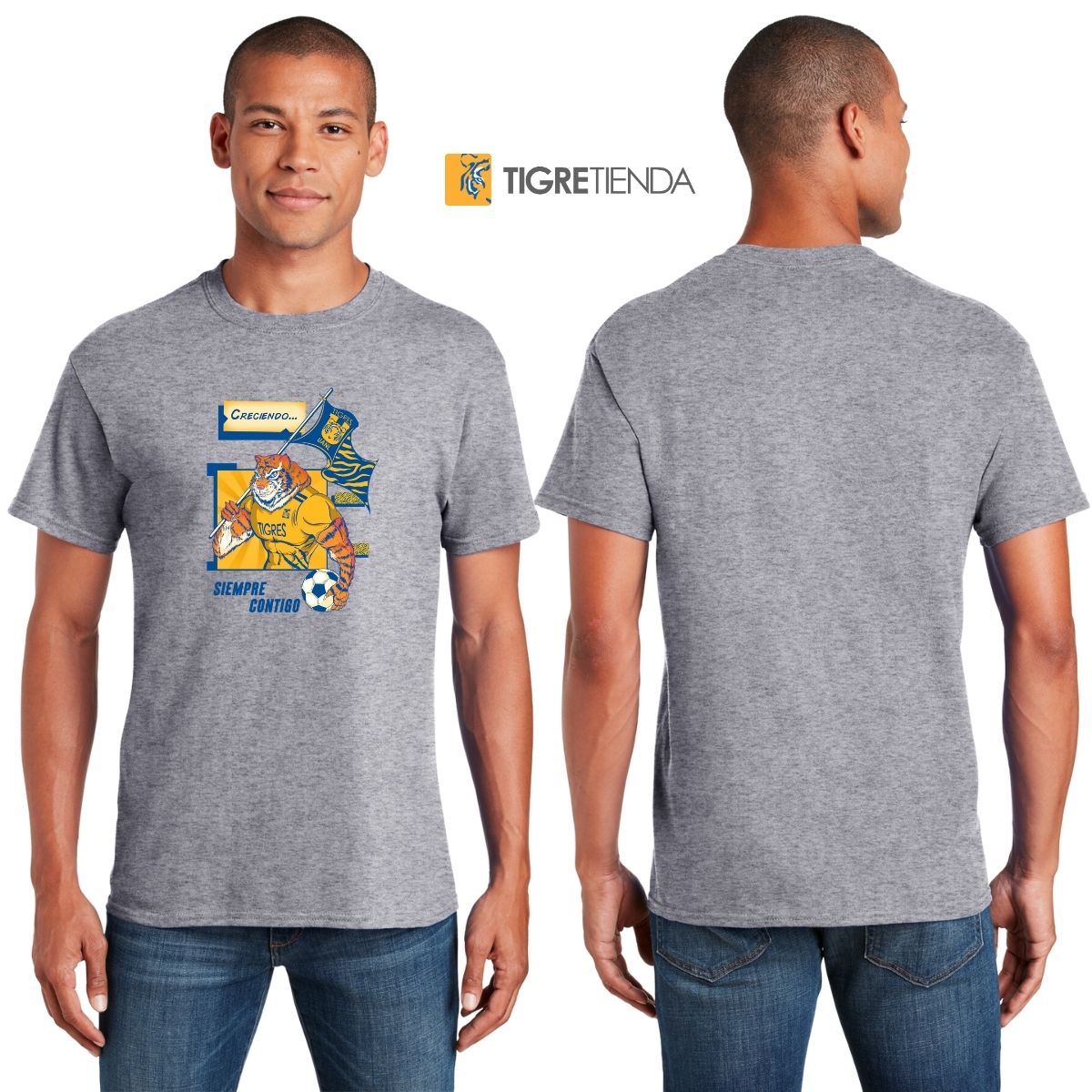 Playera Hombre Tigres UANL Siempre Contigo U