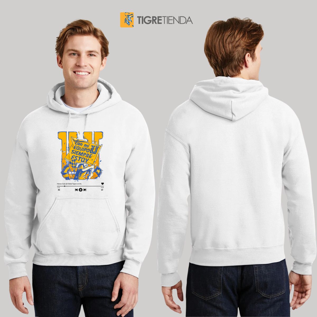 Sudadera Hombre Hoodies  Tigres UANL Con mi equipo