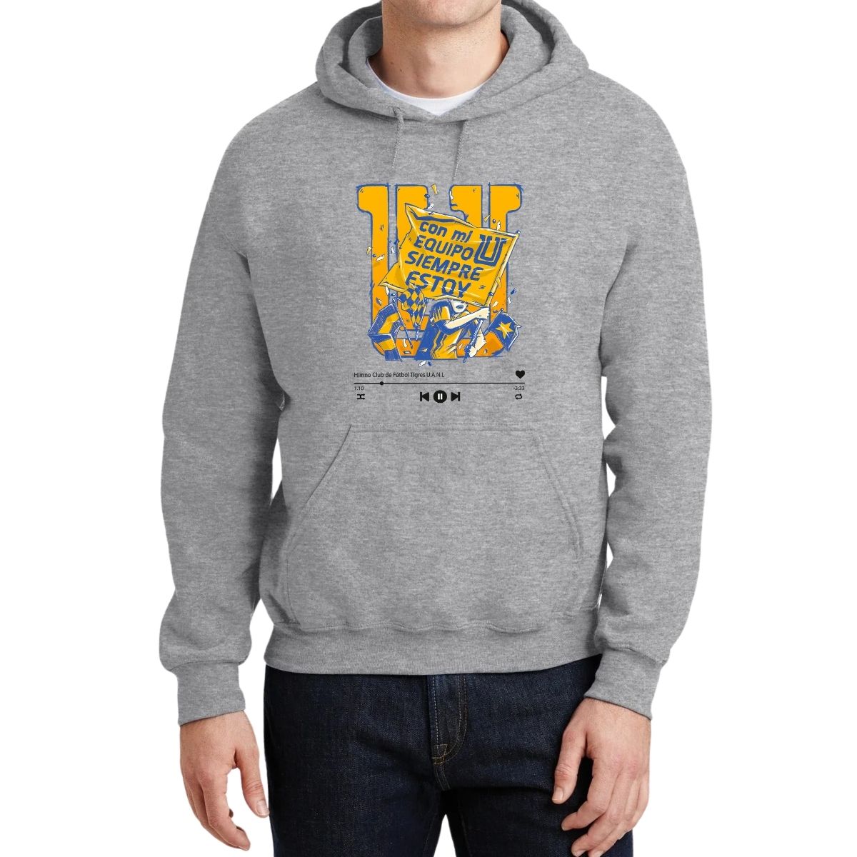 Sudadera Hombre Hoodies  Tigres UANL Con mi equipo