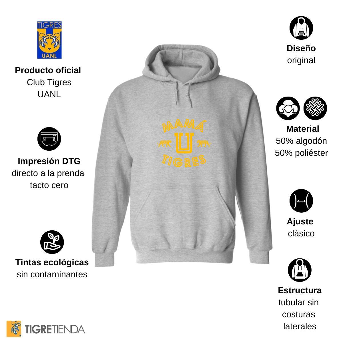 Sudadera Hombre Hoodies  Tigres UANL Mamá