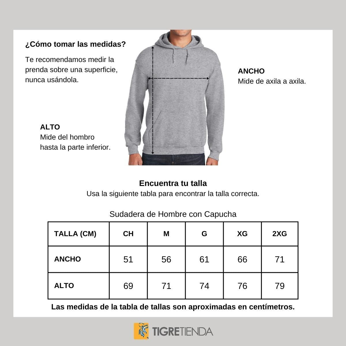 Sudadera Hombre Hoodies  Tigres UANL Mamá