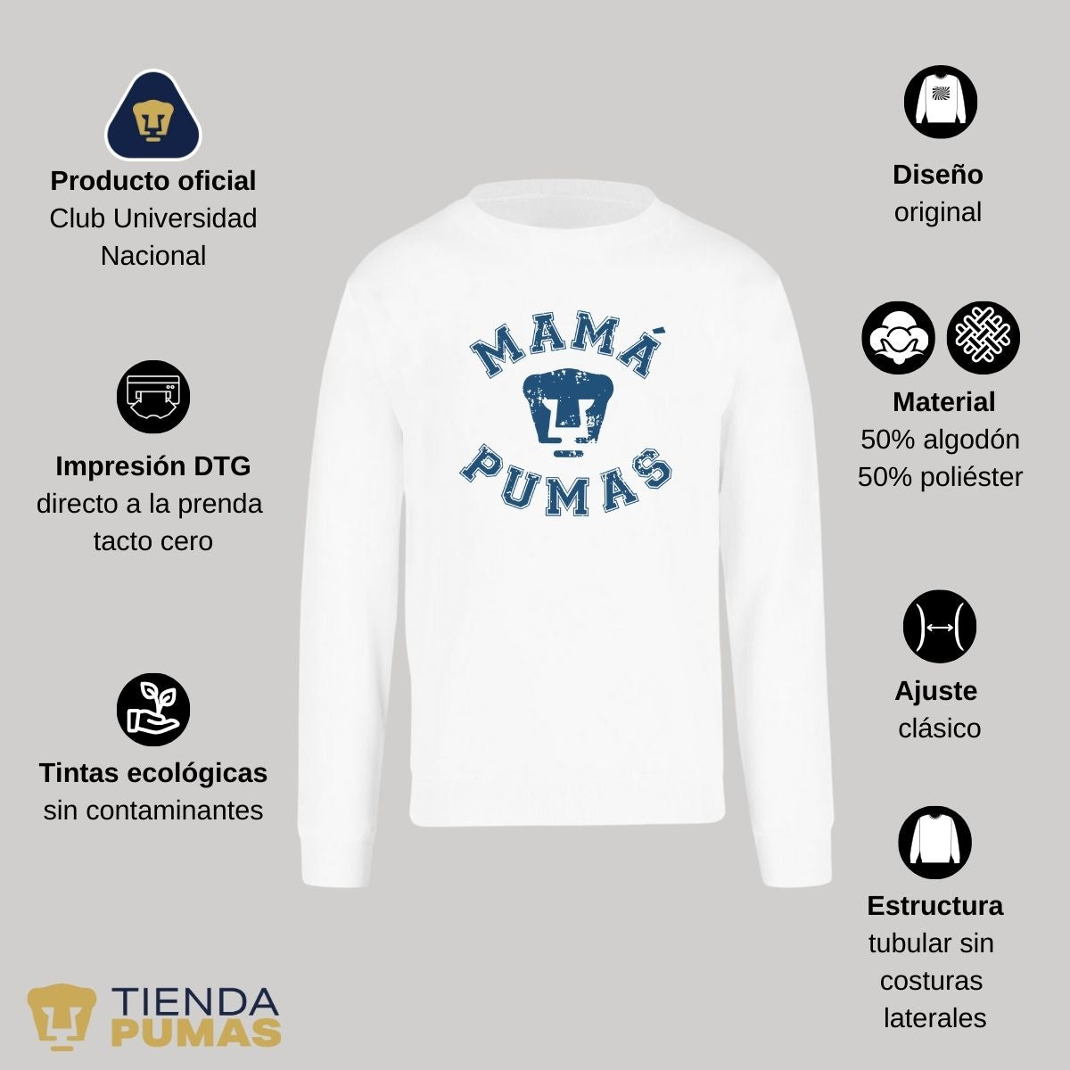 Sudadera Unisex Mamá Pumas