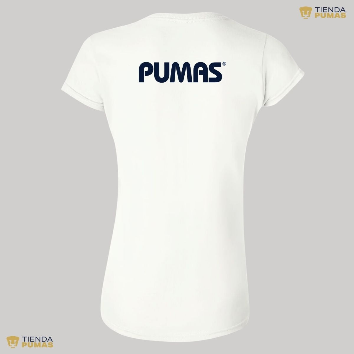 Playera Mujer Pumas Logo Azul