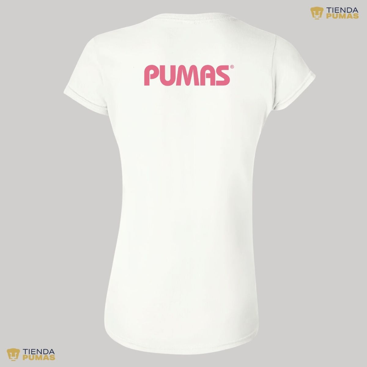 Playera Mujer Pumas Logo Rosa
