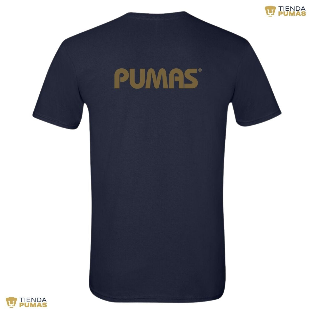 Playera Hombre Pumas Logo Dorado