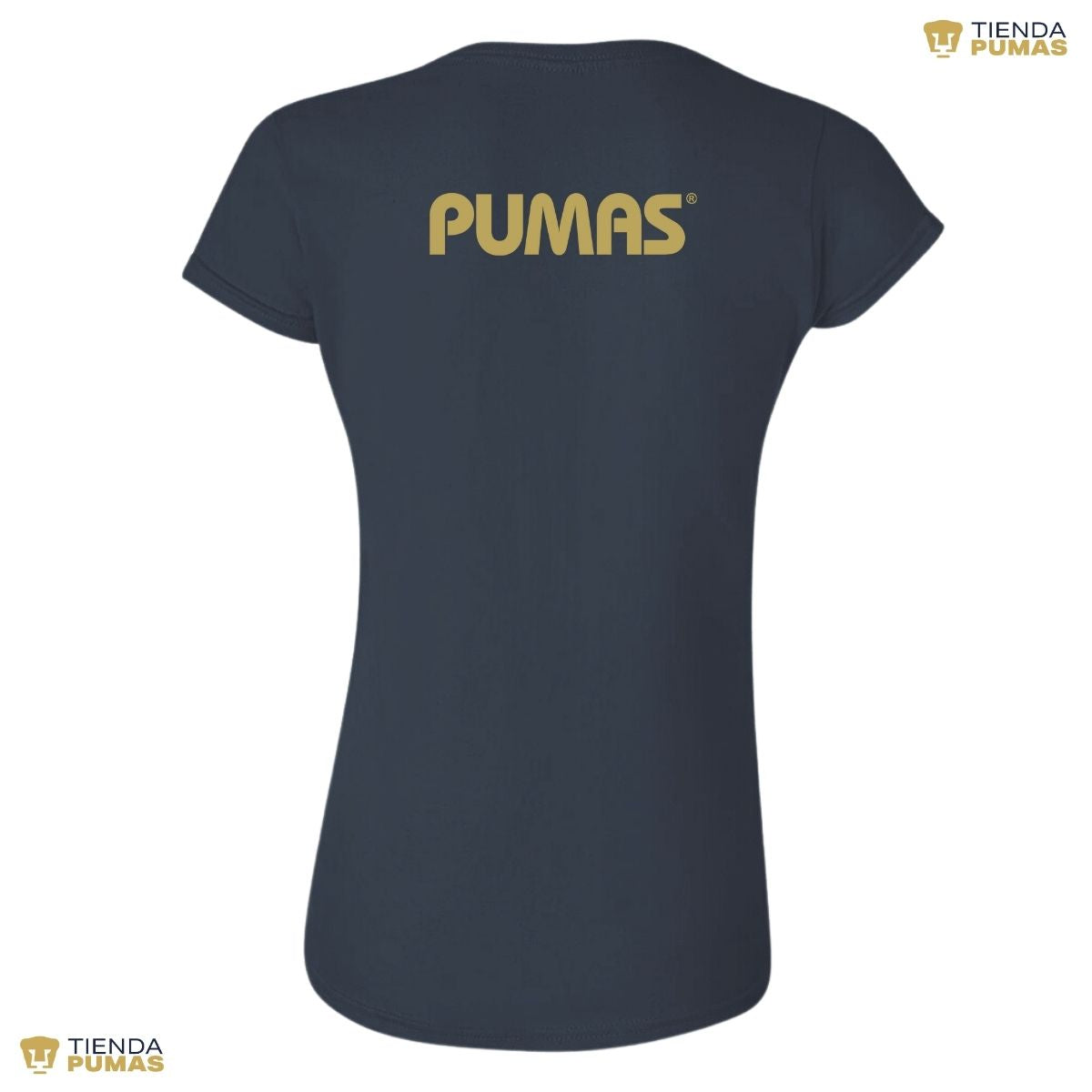 Playera Pumas UNAM Mujer Logo Dorado