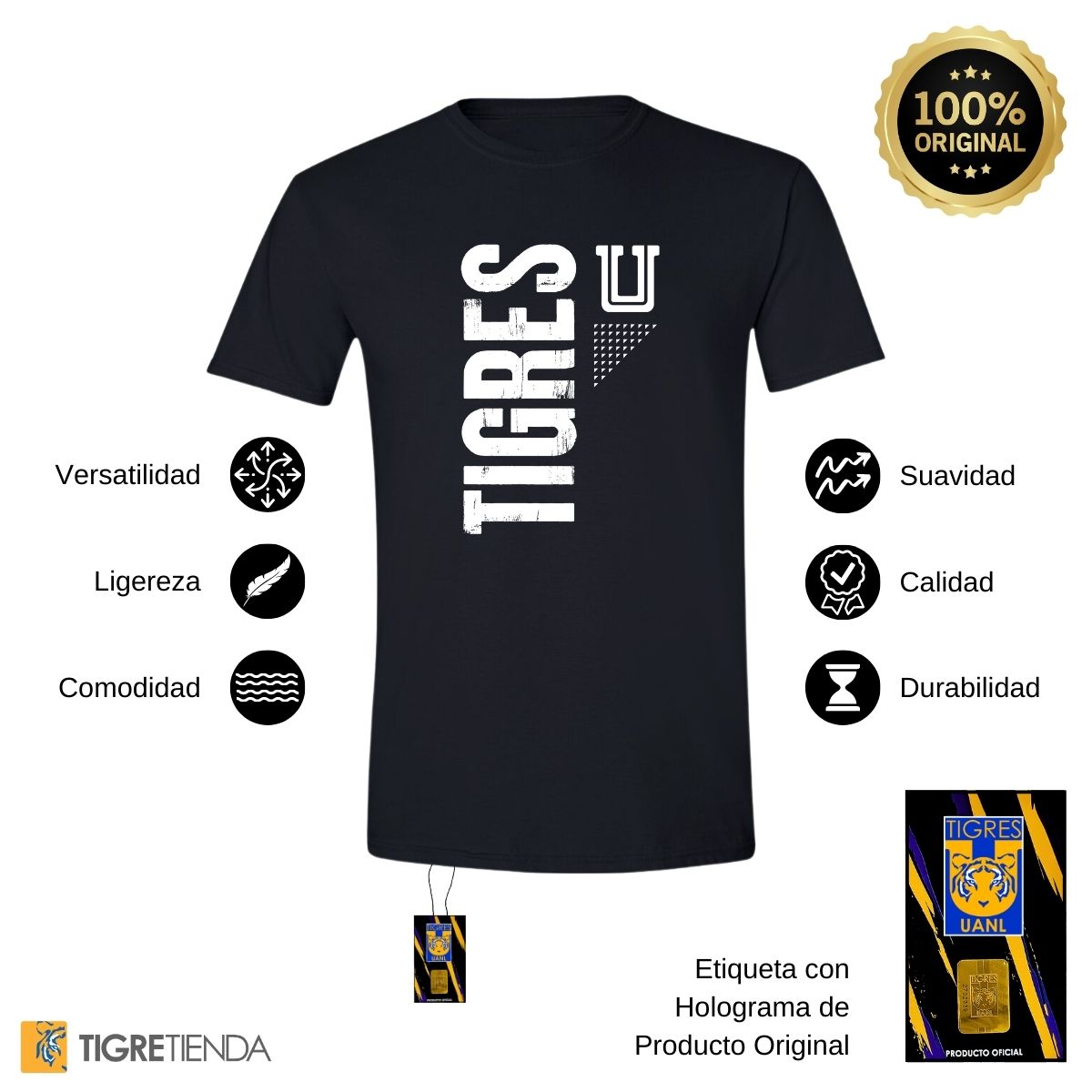 Playera Hombre Tigres UANL U Tigres