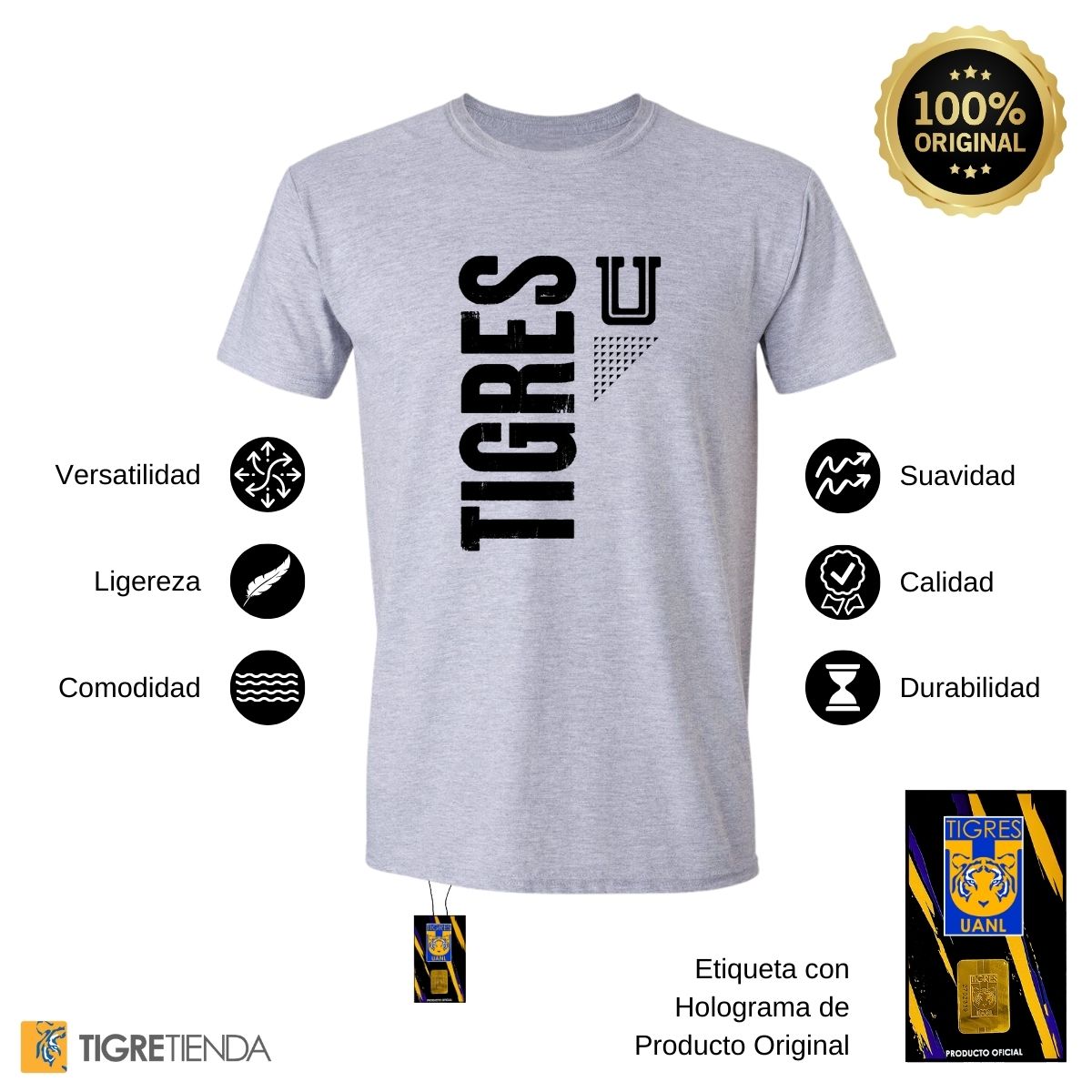 Playera Hombre Tigres UANL U Tigres