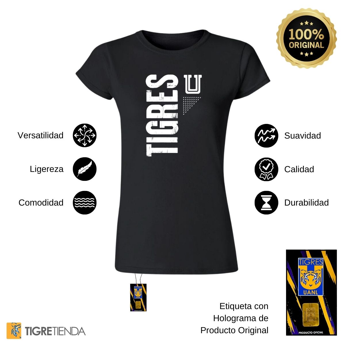 Playera Mujer Tigres UANL U Tigres