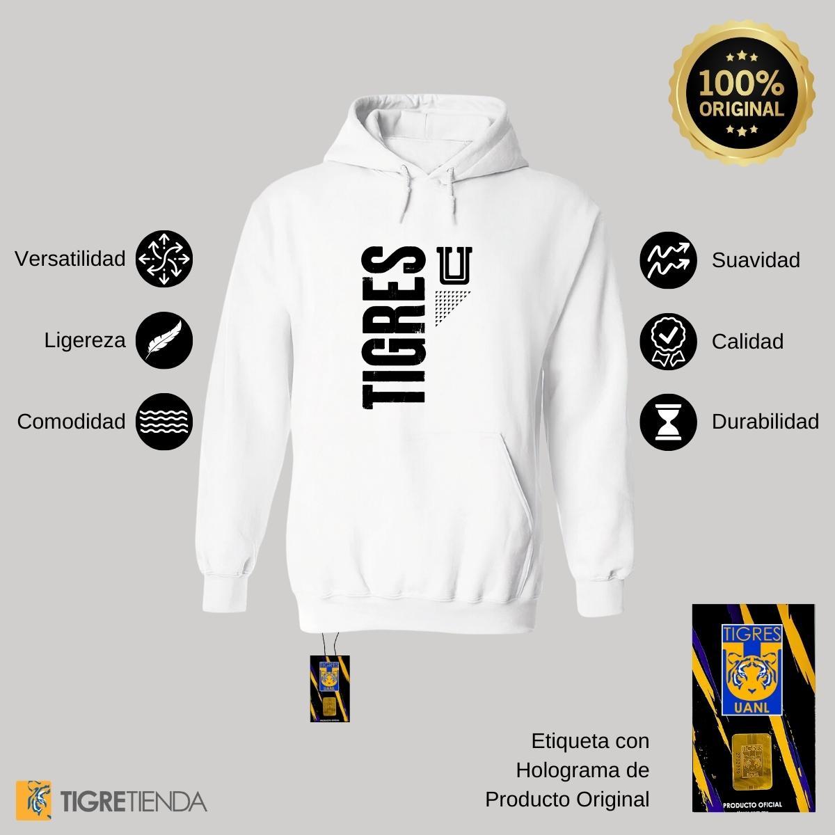 Sudadera Mujer Hoodie  Tigres UANL U Tigres