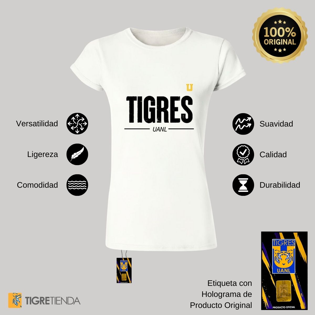 Playera Mujer Tigres UANL Tigres