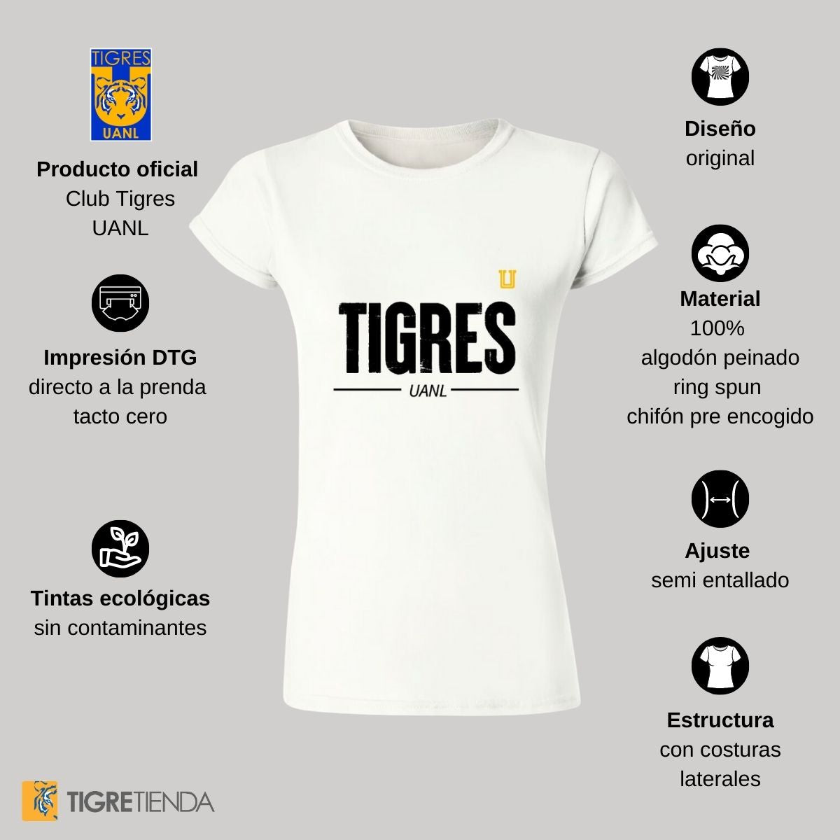 Playera Mujer Tigres UANL Tigres