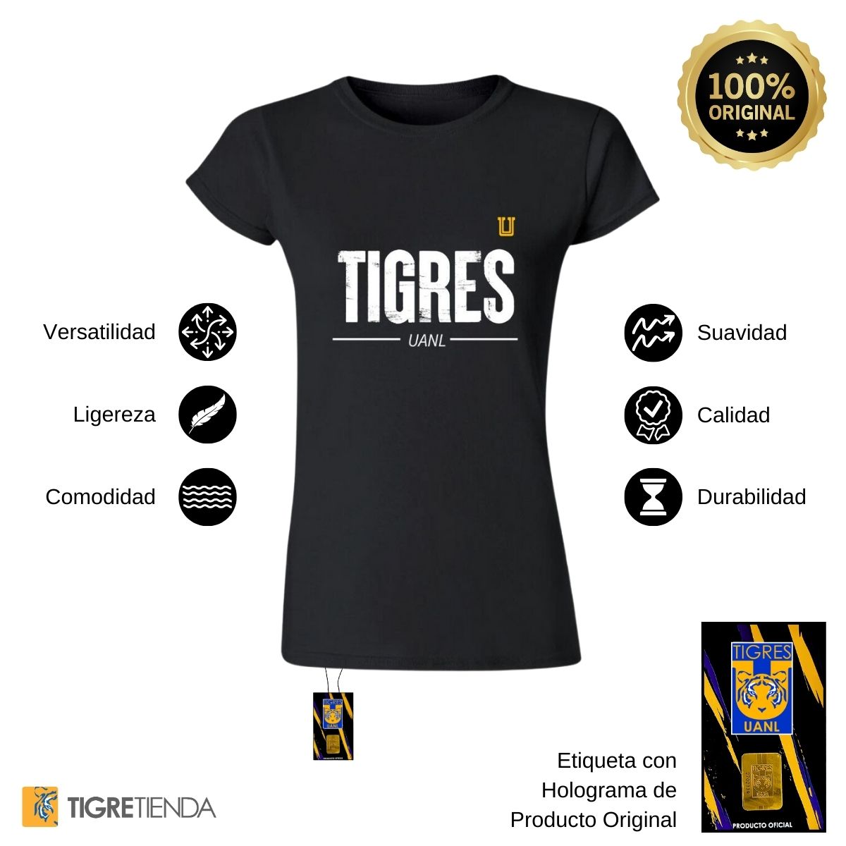 Playera Mujer Tigres UANL Tigres