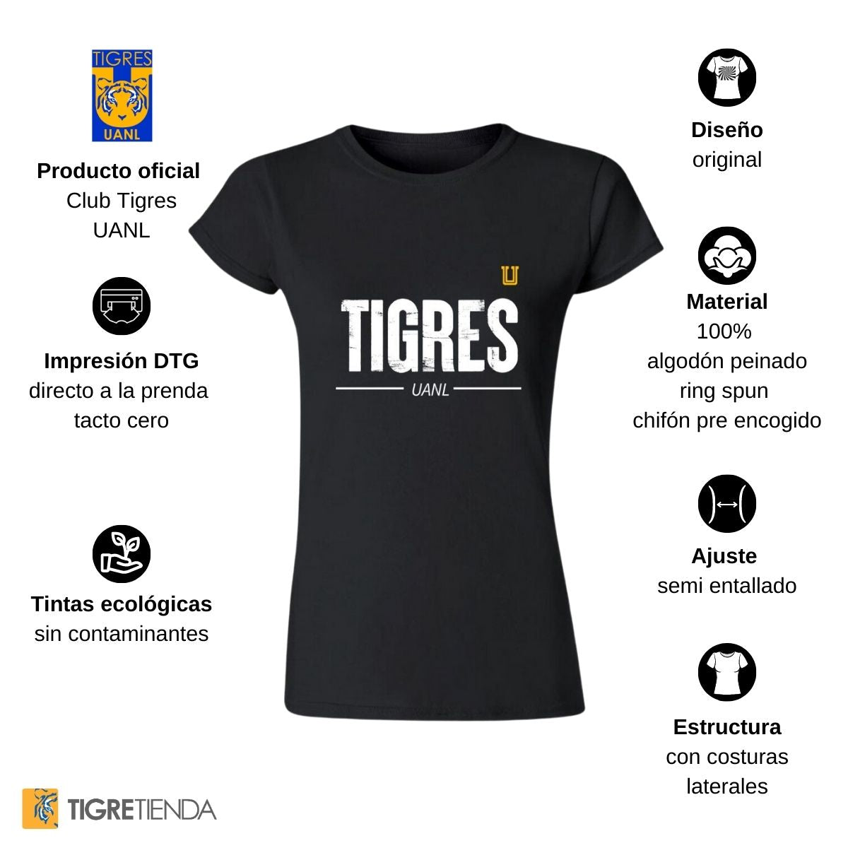 Playera Mujer Tigres UANL Tigres