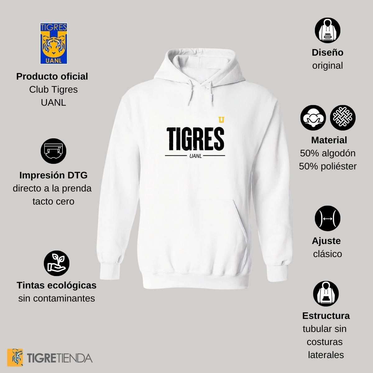 Sudadera Mujer Hoodie  Tigres UANL Tigres UANL