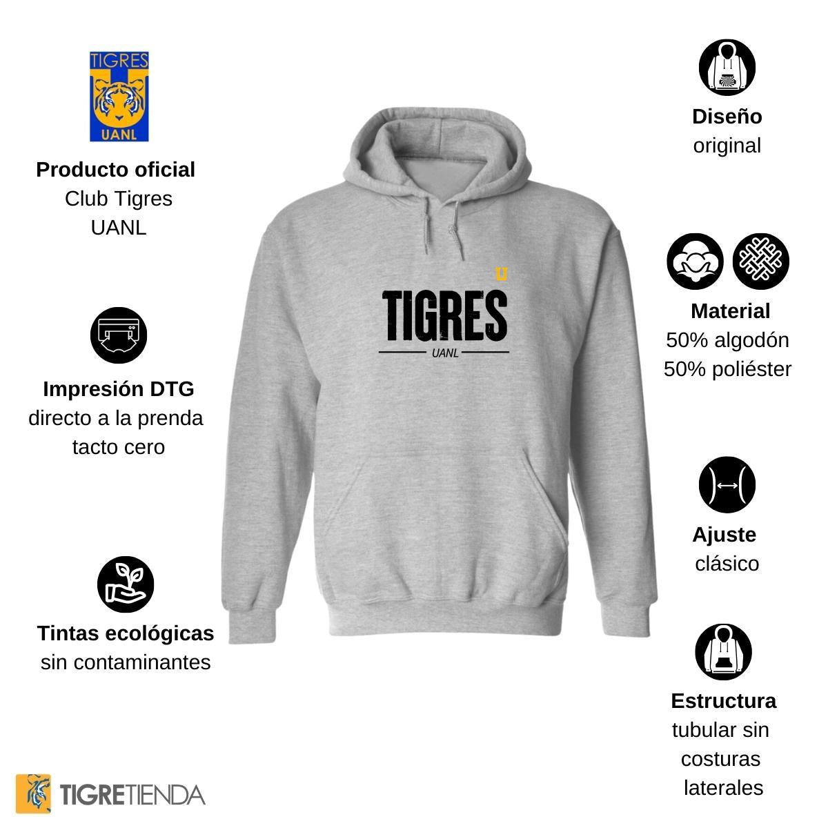 Sudadera Mujer Hoodie  Tigres UANL Tigres UANL