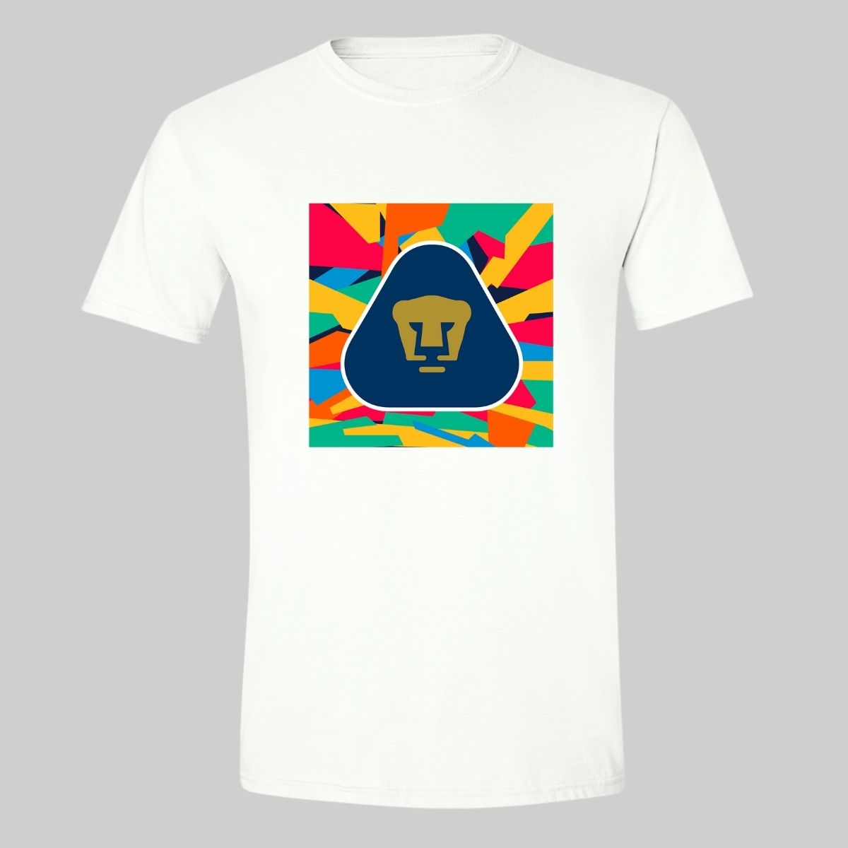 Playera Deportiva Hombre Pumas UNAM Logo Multicolor