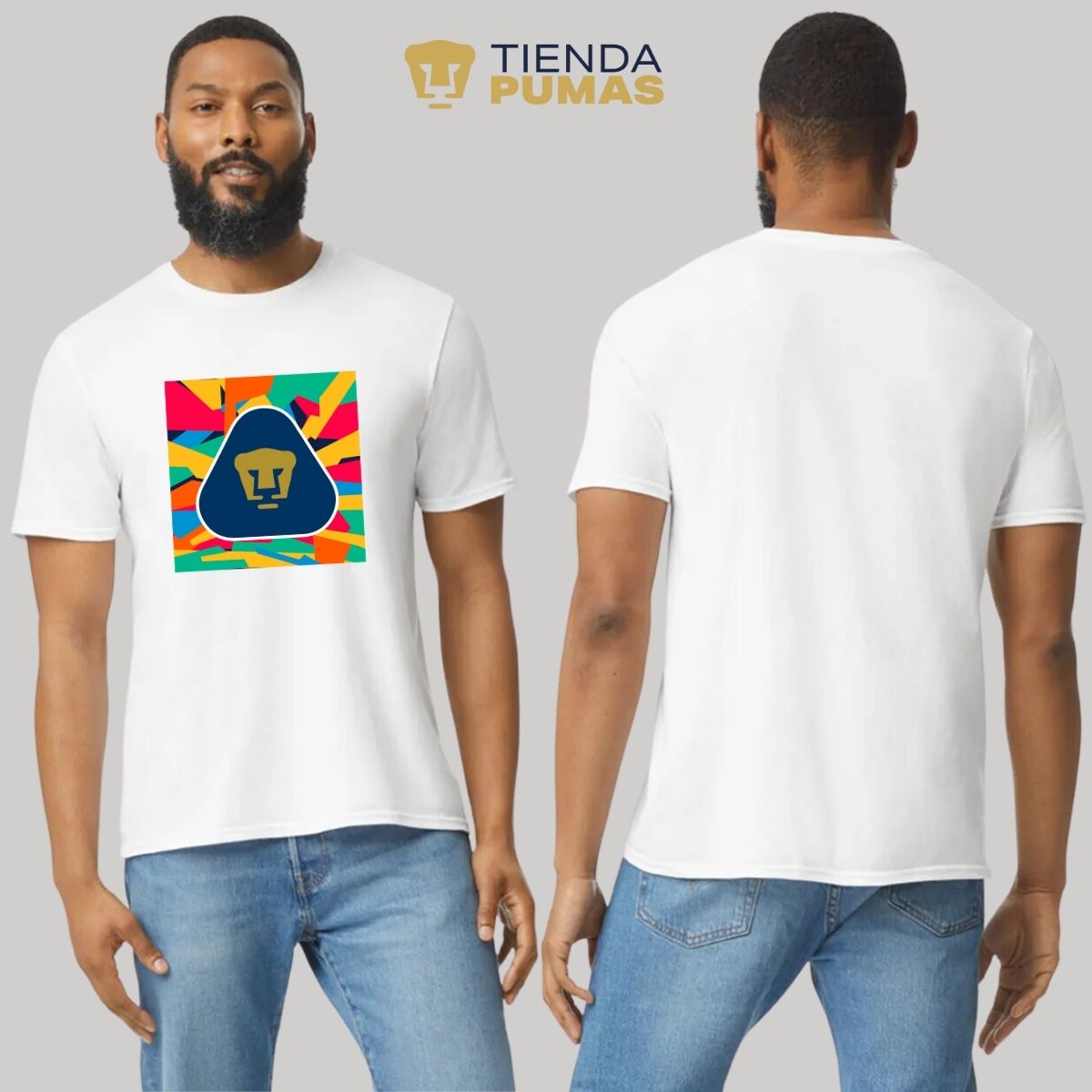 Playera Hombre Pumas UNAM Logo Multicolor