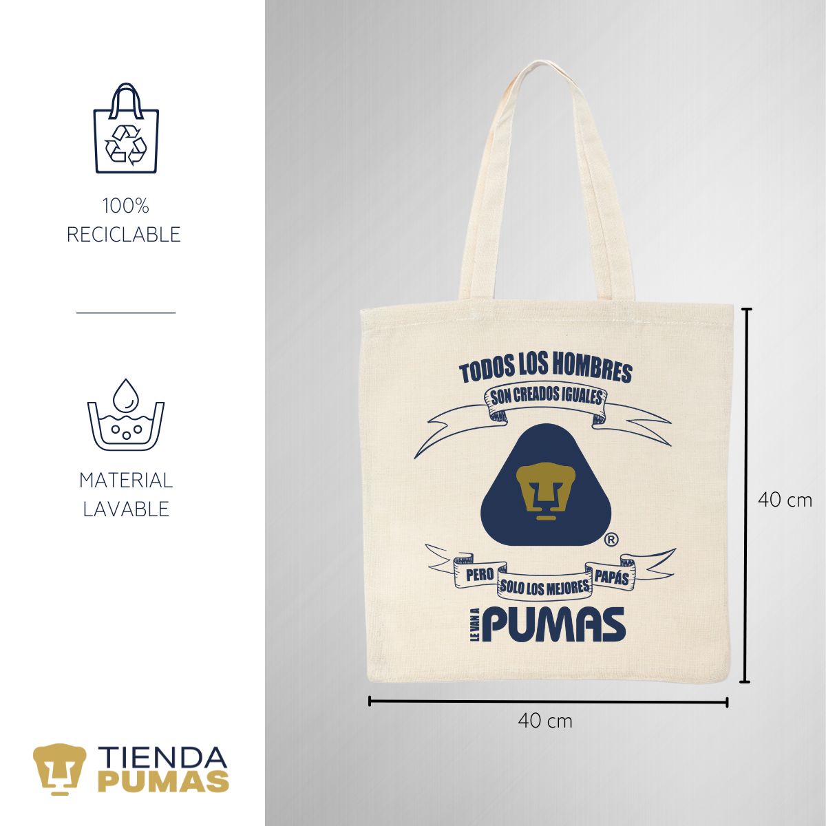 Bolsa Tote Pumas El mejor Papá