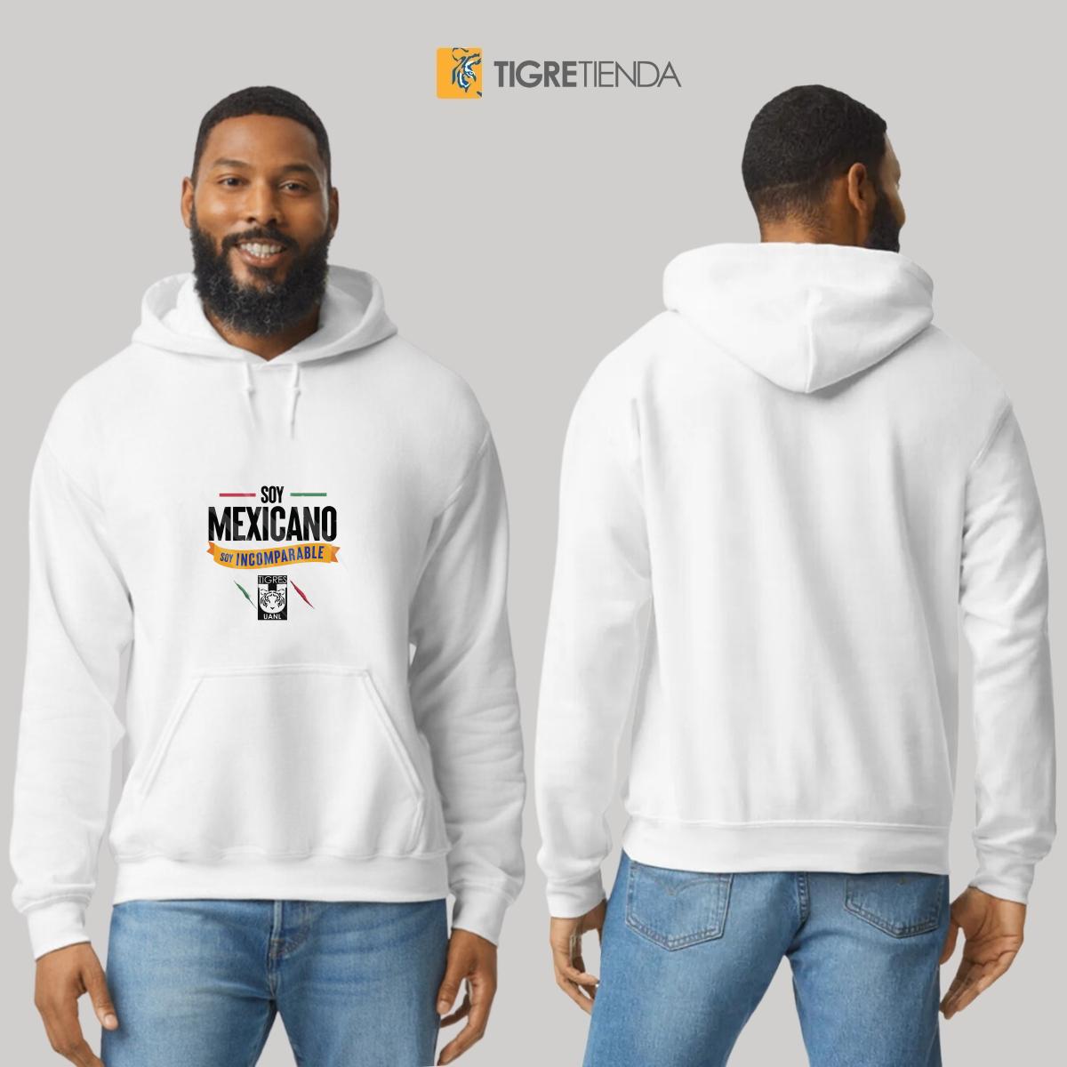 Sudadera Hombre Hoodies  Tigres UANL Soy mexicano