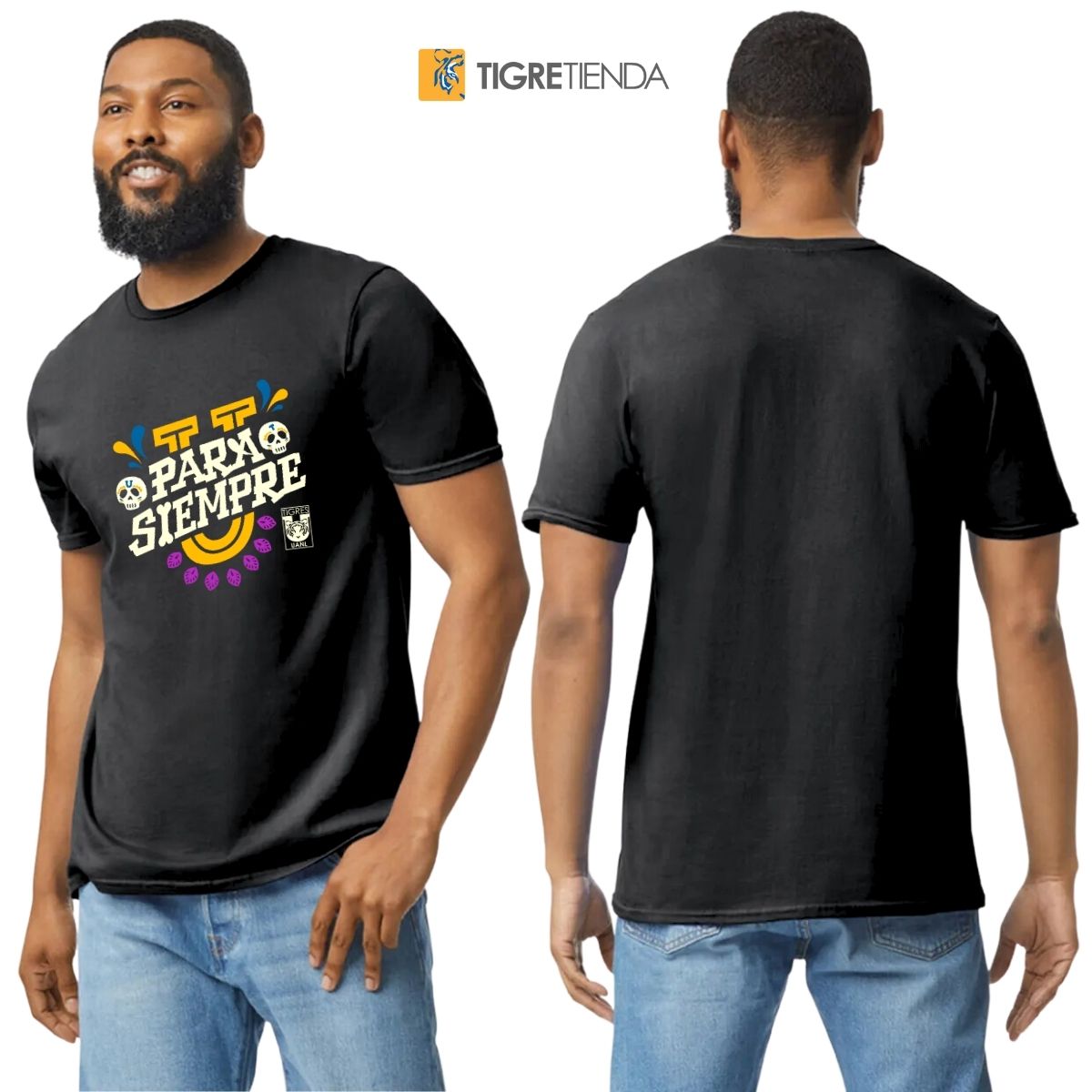 Playera Hombre Tigres UANL Día de Muertos