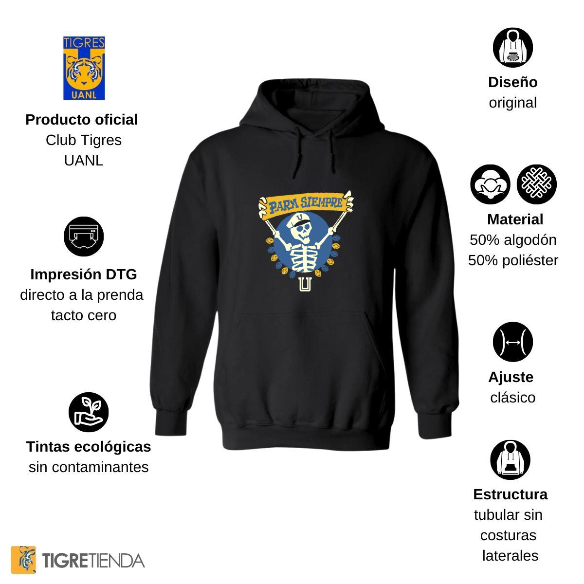 Sudadera Hombre Hoodies  Tigres UANL Día de Muertos U