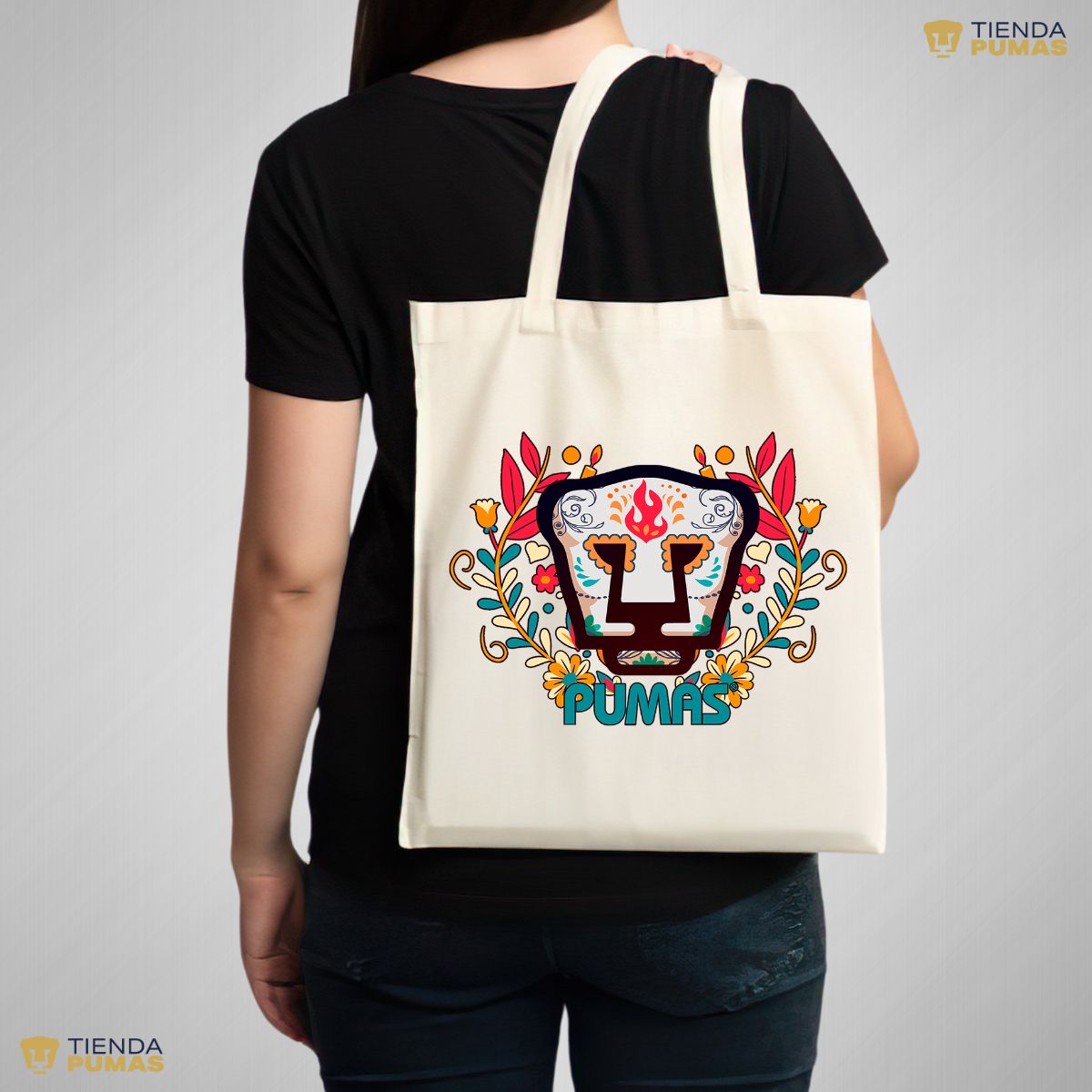 Bolsa Tote Pumas UNAM Día de Muertos OD76661