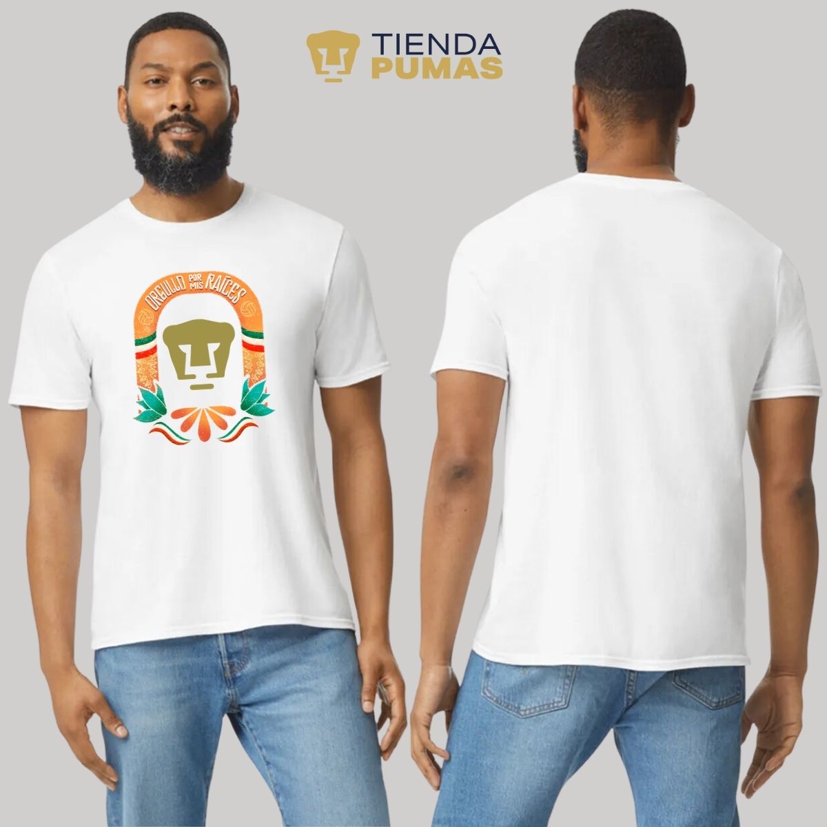 Playera Deportiva Hombre Pumas UNAM Orgullo por mis raíces