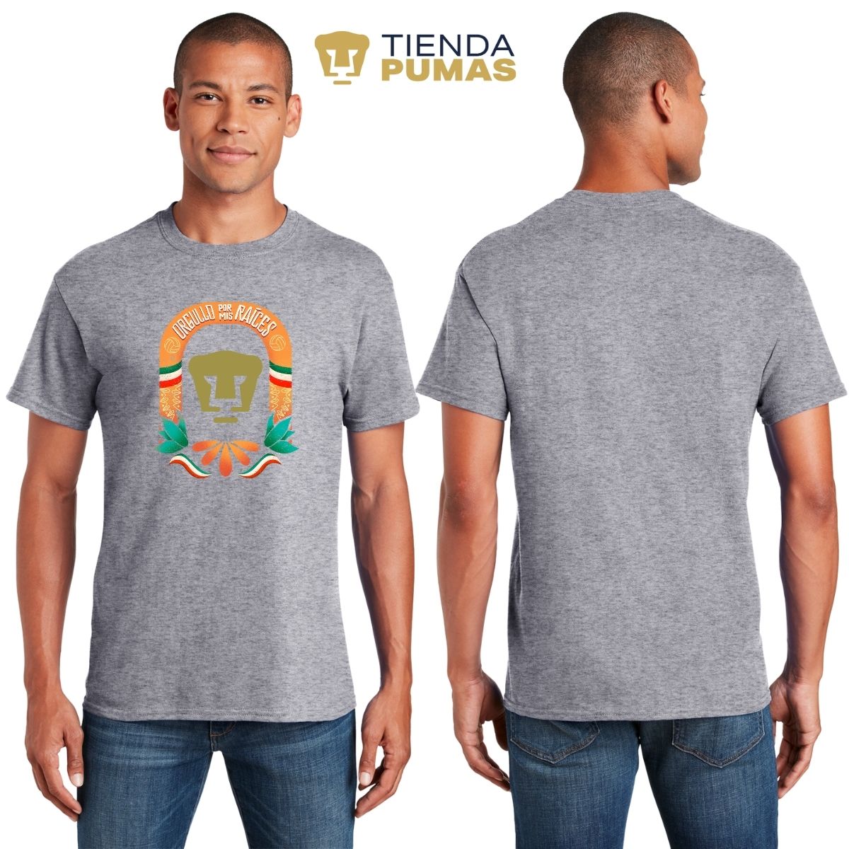 Playera Deportiva Hombre Pumas UNAM Orgullo por mis raíces