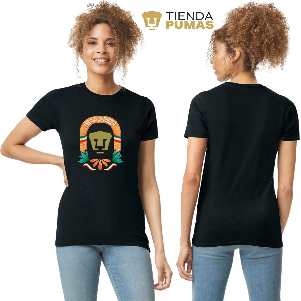 Playera Mujer Pumas UNAM Orgullo por mis raíces