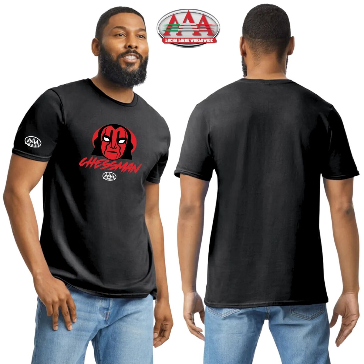 Playera Hombre Lucha Libre AAA Chessman Cara