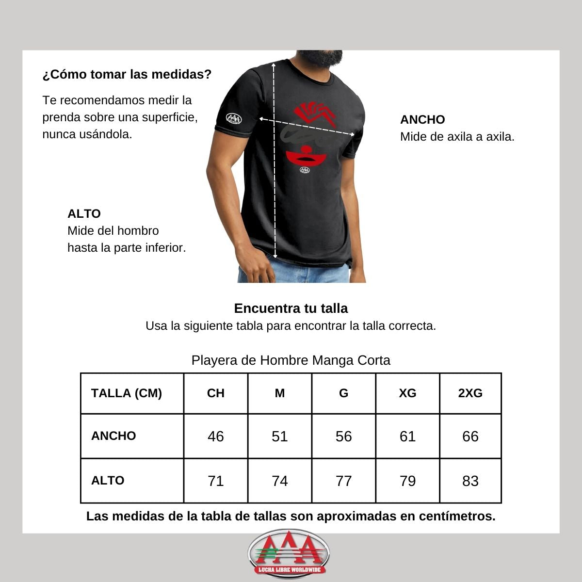 Playera Deportiva Hombre Lucha Libre AAA 656 Pagano