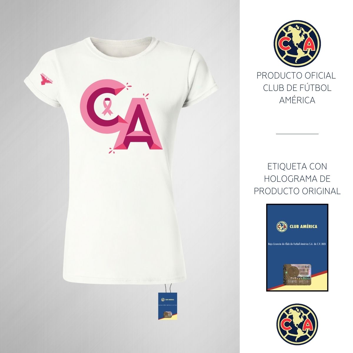 Playera América Mujer Mes Rosa OD76740