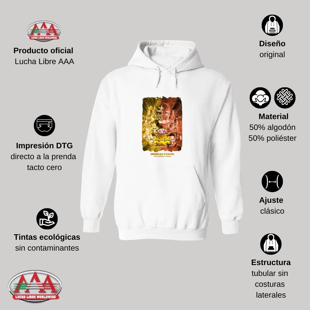 Sudadera Hombre Hoodies  Lucha Libre AAA Triplemanía XXX