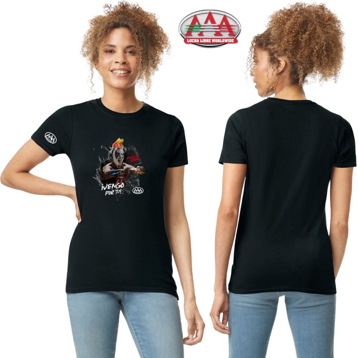 Jersey Playera Lucha Libre AAA Mujer Psycho Clown Vengo