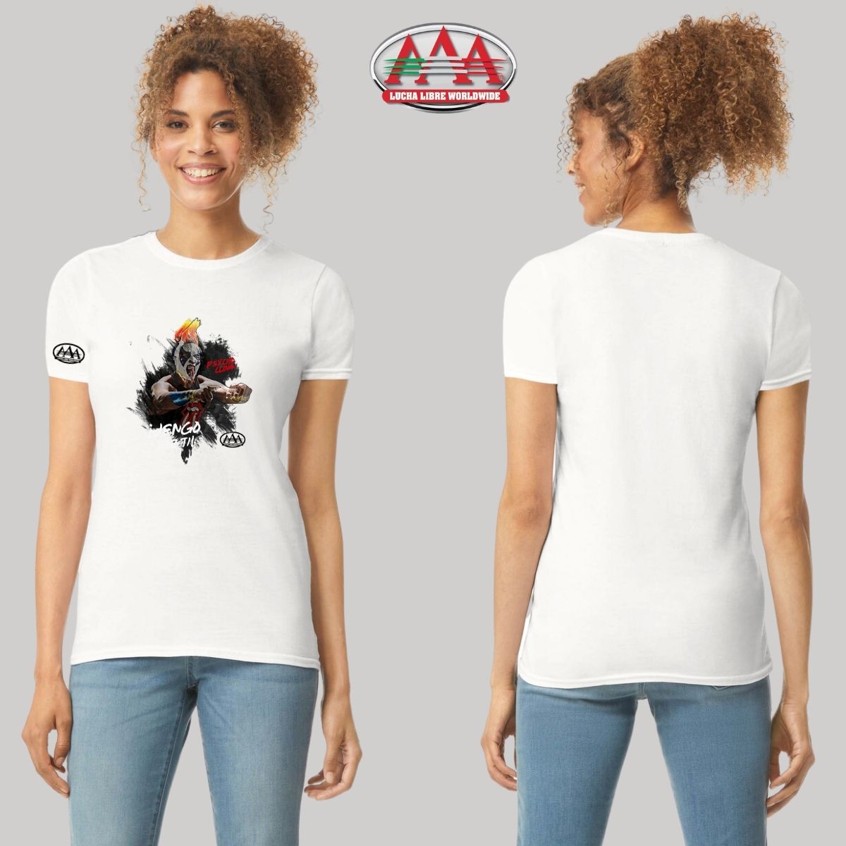 Jersey Playera Lucha Libre AAA Mujer Psycho Clown Vengo