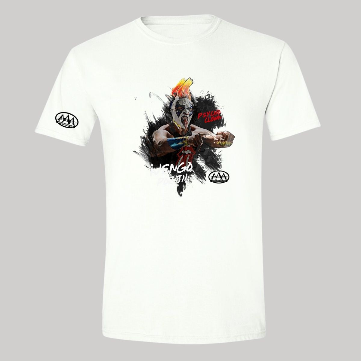 Playera Deportiva Hombre Lucha Libre AAA Psycho Clown Vengo