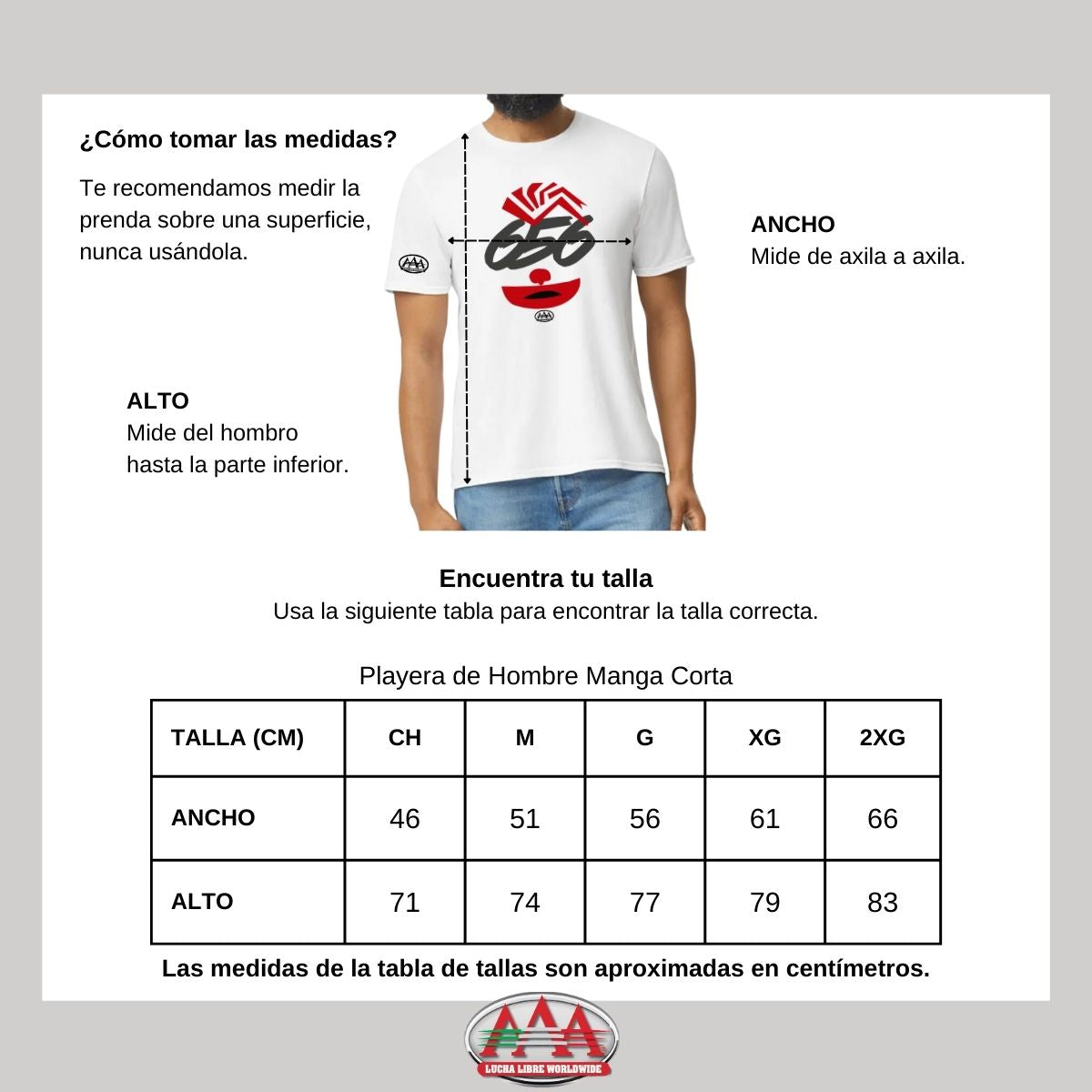 Playera Deportiva Hombre Lucha Libre AAA 656 Pagano