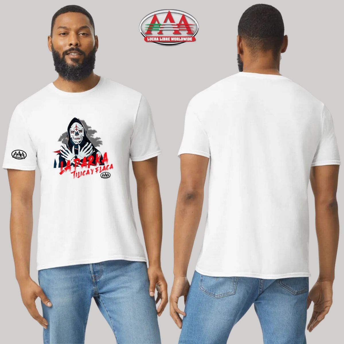 Playera Hombre Lucha Libre AAA Parka Tilica Flaca