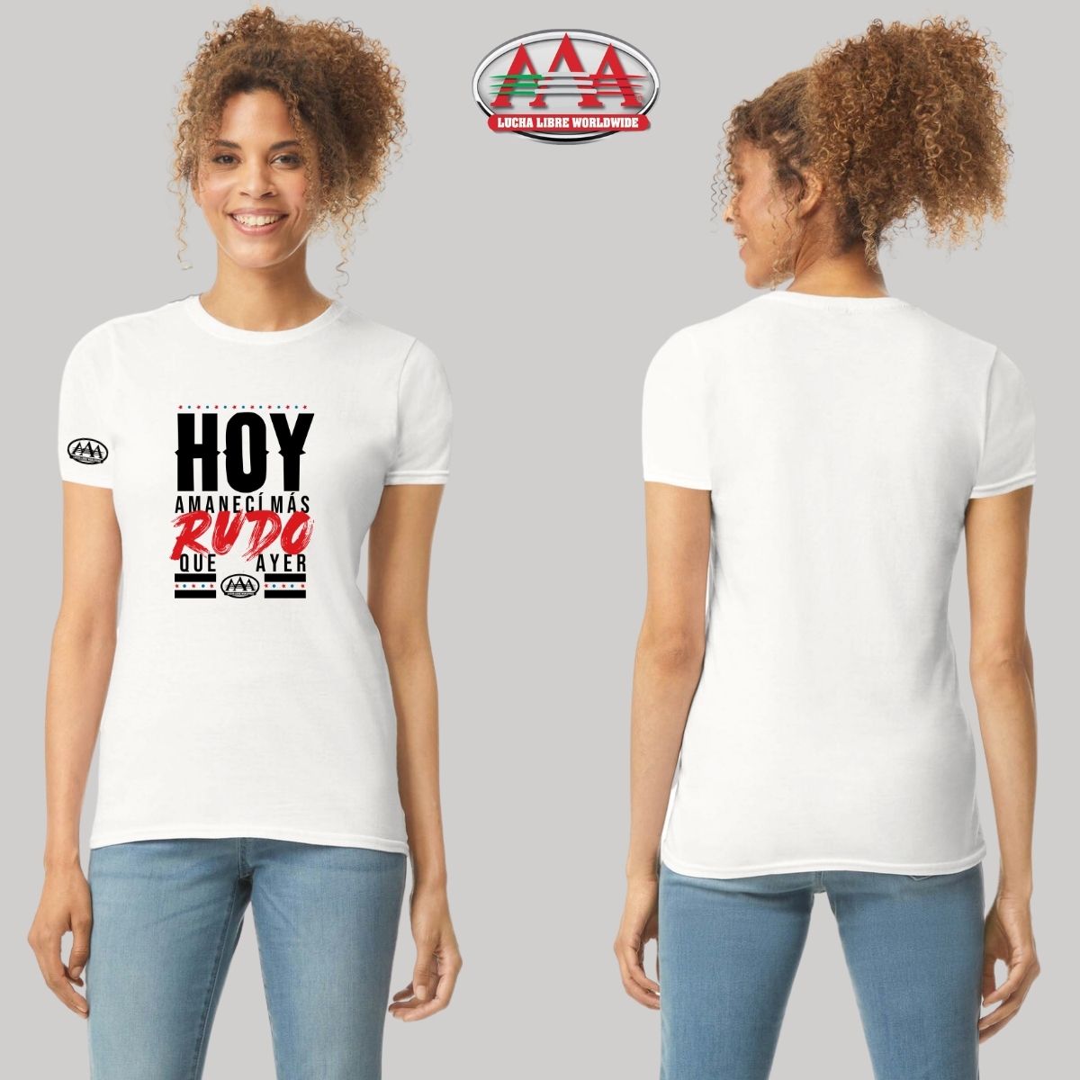 Jersey Playera Lucha Libre AAA Mujer Amanecí Más Rudo