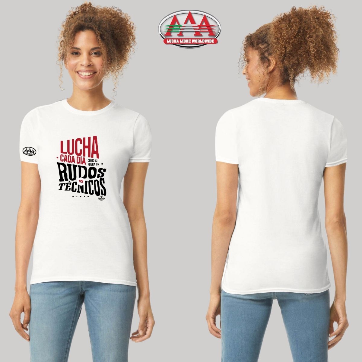 Jersey Playera Lucha Libre AAA Mujer Lucha cada día