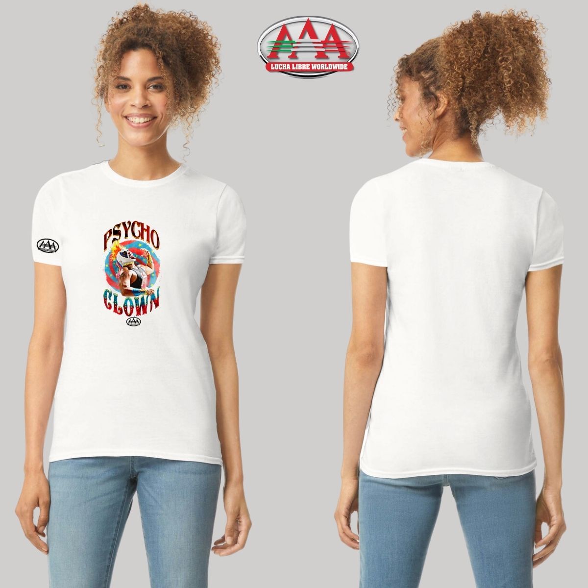 Jersey Playera Lucha Libre AAA Mujer Psycho Clown AAA